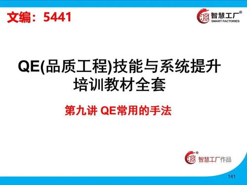 工厂高管必读 QE技能与系统提升培训全套指南